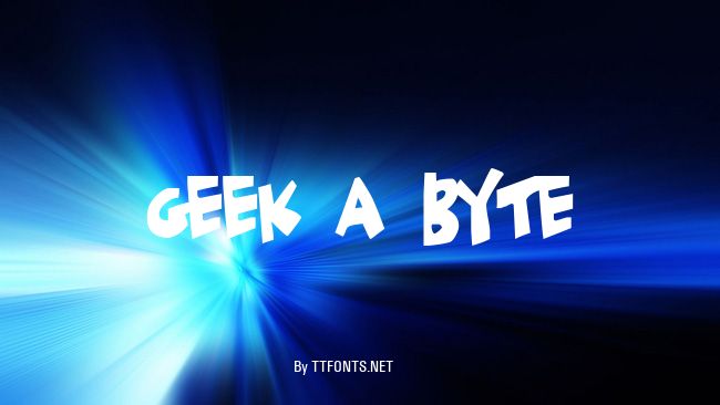 Geek a byte example
